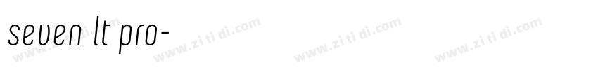 seven lt pro字体转换